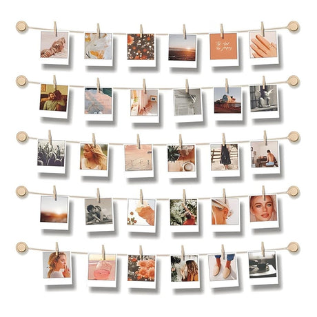 Tuff-Luv Hanging Photo Display for Wall Decor Clips MF4098
