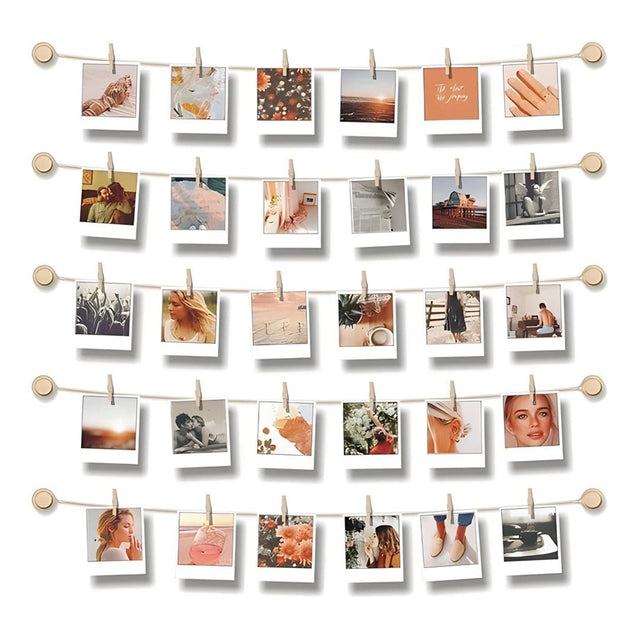 Tuff-Luv Hanging Photo Display for Wall Decor Clips MF4098