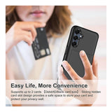 Tuff-Luv Rugged Wallet Case with Sliding Card Slot for Samsung Galaxy A17 5G Black MF4146
