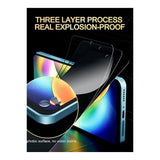 Tuff-Luv 2.5D Privacy Tempered Glass Screen Protector for Samsung Galaxy A17 5G Dark Privacy MF4150