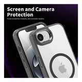 Tuff-Luv Tough Acrylic 2-Tone MagSafe Case for Apple iPhone 16e/17e Clear/Black MF4171