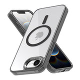 Tuff-Luv Tough Acrylic 2-Tone MagSafe Case for Apple iPhone 16e/17e Clear/Black MF4171