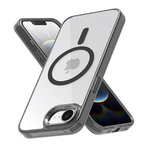 Tuff-Luv Tough Acrylic 2-Tone MagSafe Case for Apple iPhone 16e/17e Clear/Black MF4171