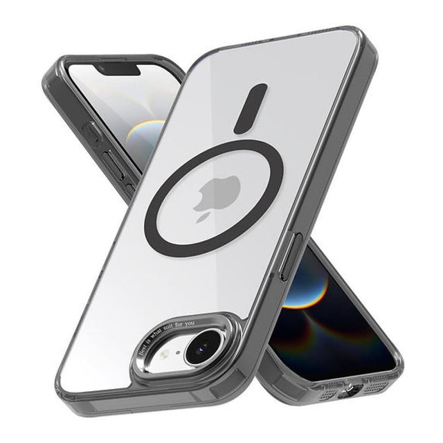 Tuff-Luv Tough Acrylic 2-Tone MagSafe Case for Apple iPhone 16e/17e Clear/Black MF4171