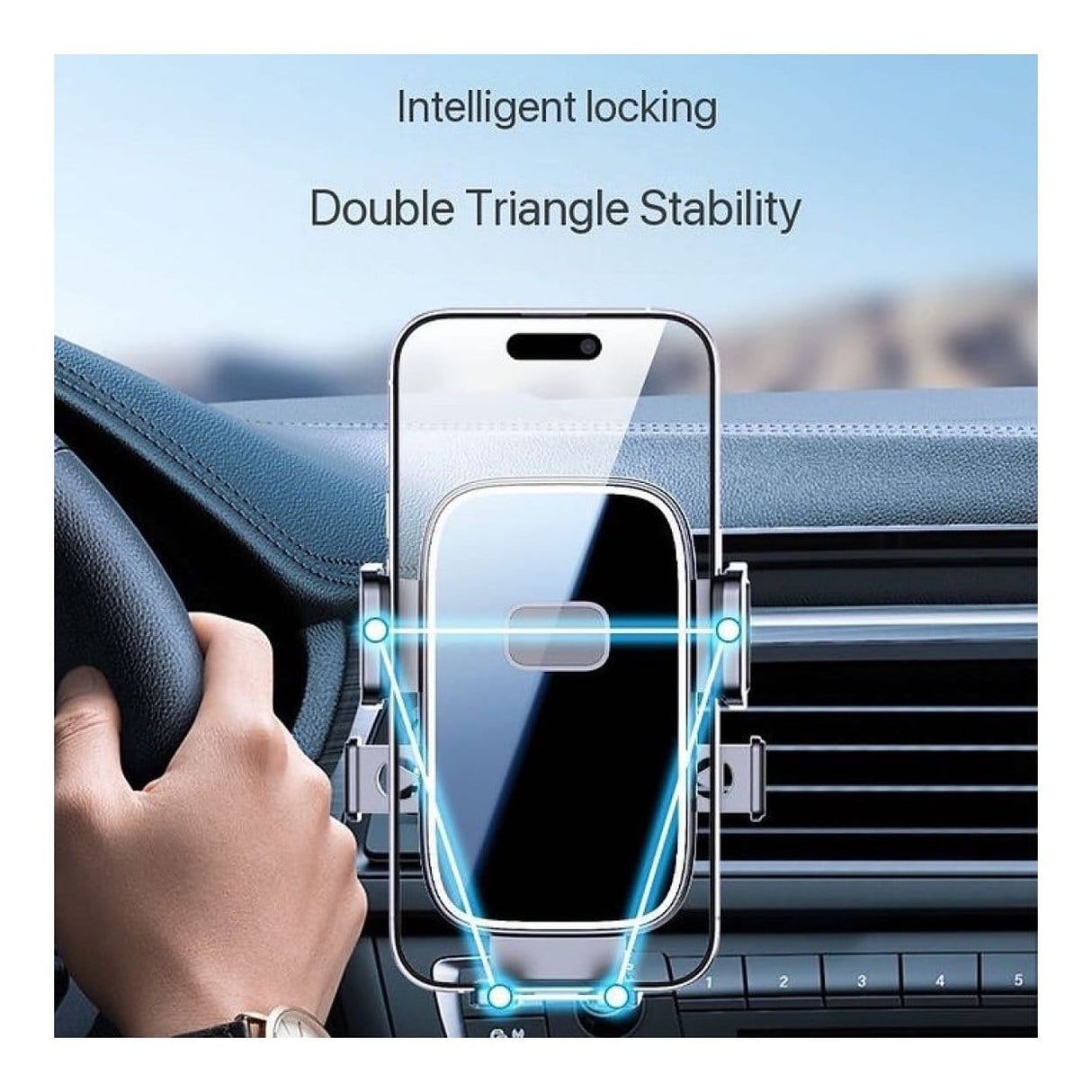 Tuff-Luv Car Air Vent Mount Mobile Phone Holder for Phones 4.7 to 6.7-inches MF4175