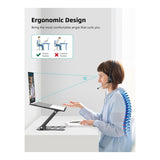 Tuff-Luv MF4177 13-17-inch Ergonomic Notebook Riser and Cooling Stand Black