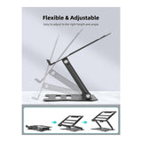 Tuff-Luv MF4177 13-17-inch Ergonomic Notebook Riser and Cooling Stand Black
