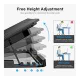 Tuff-Luv 6 Quiet Fans Notebook Cooler for 12-17-inch Notebooks Black MF4178