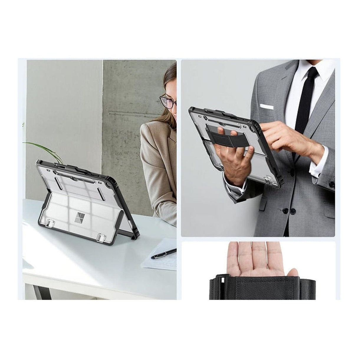 Tuff-Luv Rugged Protective Case with Shoulder Strap and Pen Holder for Microsoft Surface Pr MF4181