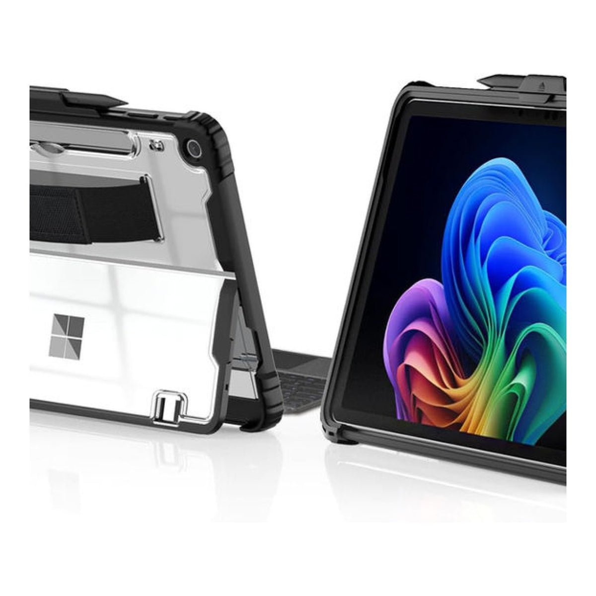 Tuff-Luv Rugged Protective Case with Shoulder Strap and Pen Holder for Microsoft Surface Pro 12 Clear MF4181