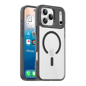 Tuff-Luv Tough Acrylic 2 Tone Magnetic Magsafe Case For Apple iPhone 17 Pro Clear Black MF4186