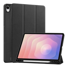 Tuff-Luv Essentials Folio Case with Pen Slot For Galaxy Tab S11 X730/ X736 Black MF4208