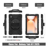 Tuff-Luv Armour Jack Rugged Case with Strap for Galaxy Tab A11 SM-X133/X135 Black MF4212