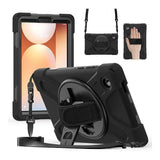 Tuff-Luv Armour Jack Rugged Case with Strap for Galaxy Tab A11 SM-X133/X135 Black MF4212