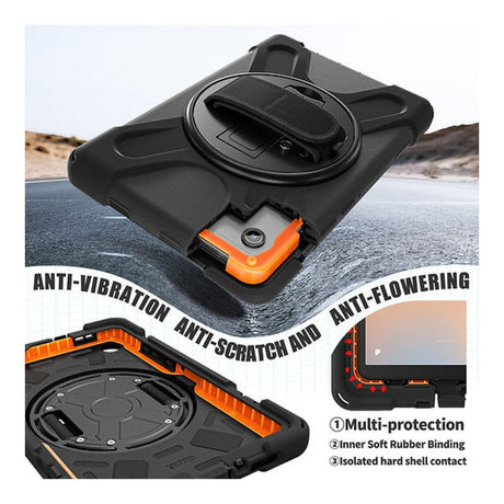 Tuff-Luv Armour Jack Rugged Case with Strap for Galaxy Tab A11 SM-X133/X135 Black MF4212