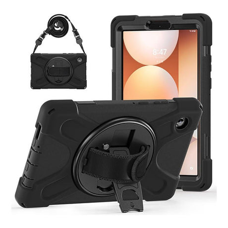 Tuff-Luv Armour Jack Rugged Case with Strap for Galaxy Tab A11 SM-X133/X135 Black MF4212