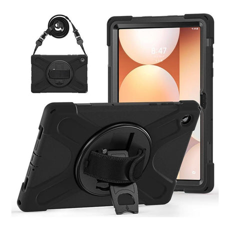 Tuff-Luv Armour Jack Rugged Case with Strap for Galaxy Tab Galaxy Tab A11+ Black MF4213