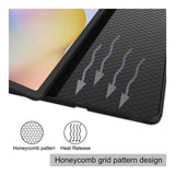 Tuff-Luv Essentials Folio Case with Pen Slot For Galaxy Tab A11 SM-X133/X135 Black MF4214