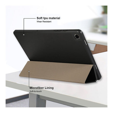 Tuff-Luv Essentials Folio Case with Pen Slot For Galaxy Tab A11 SM-X133/X135 Black MF4214