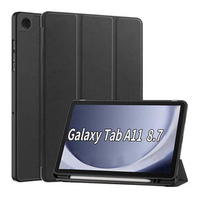 Tuff-Luv Essentials Folio Case with Pen Slot For Galaxy Tab A11 SM-X133/X135 Black MF4214