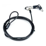 Tuff-Luv 1.8m Premium T-Bar Steel Wire Security Anti-Theft Cable Notebook Lock with Key MF4241