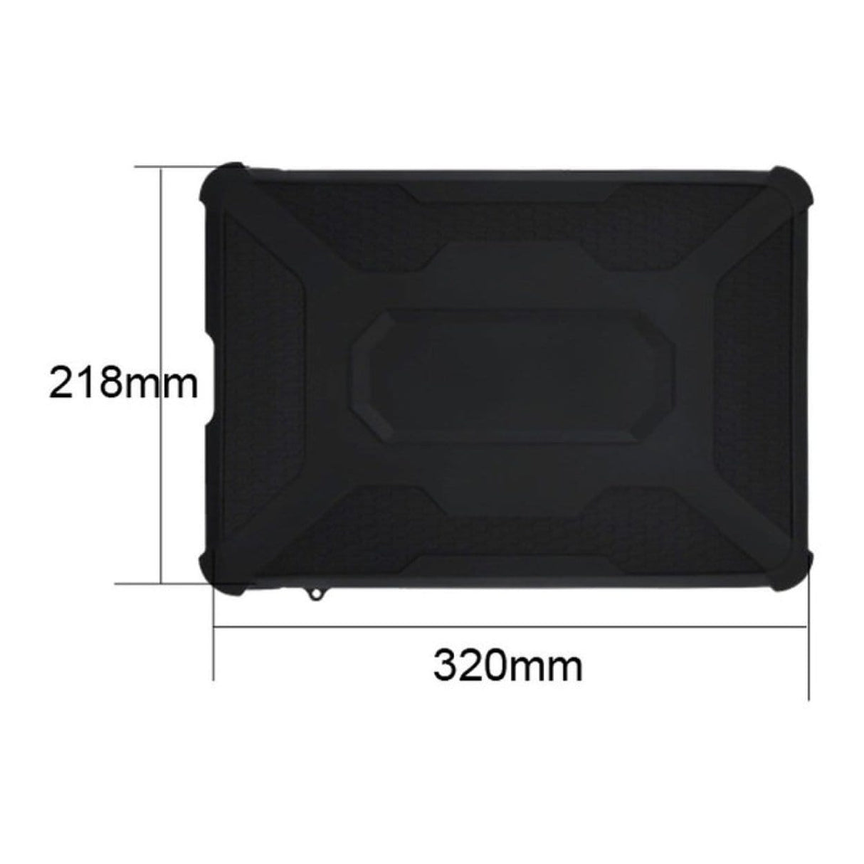 Tuff-Luv 12-inch Rugged Silicone Notebook Sleeve for Chromebook Black MF4248