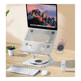 Tuff-Luv 17-inch 360 Degree Rotatable Notebook Stand with MagSafe Phone Holder MF4276