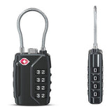 Tuff-Luv TSA 4-Digit Combination Luggage Locks 2-Pack Black MF4293
