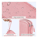 Tuff-Luv Essential Waterproof Travel Charger/PowerBank and Cable Organizer Pink MF4305