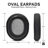 Tuff-Luv Replacement Fabric Ear Pads for Steel Series Arctis 3/5/7/9/1/Pro Headsets Black MF4333