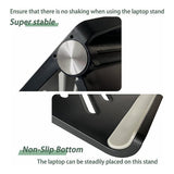 Tuff-Luv 17-inch Notebook Stand with Silicone Pads Black MF4363