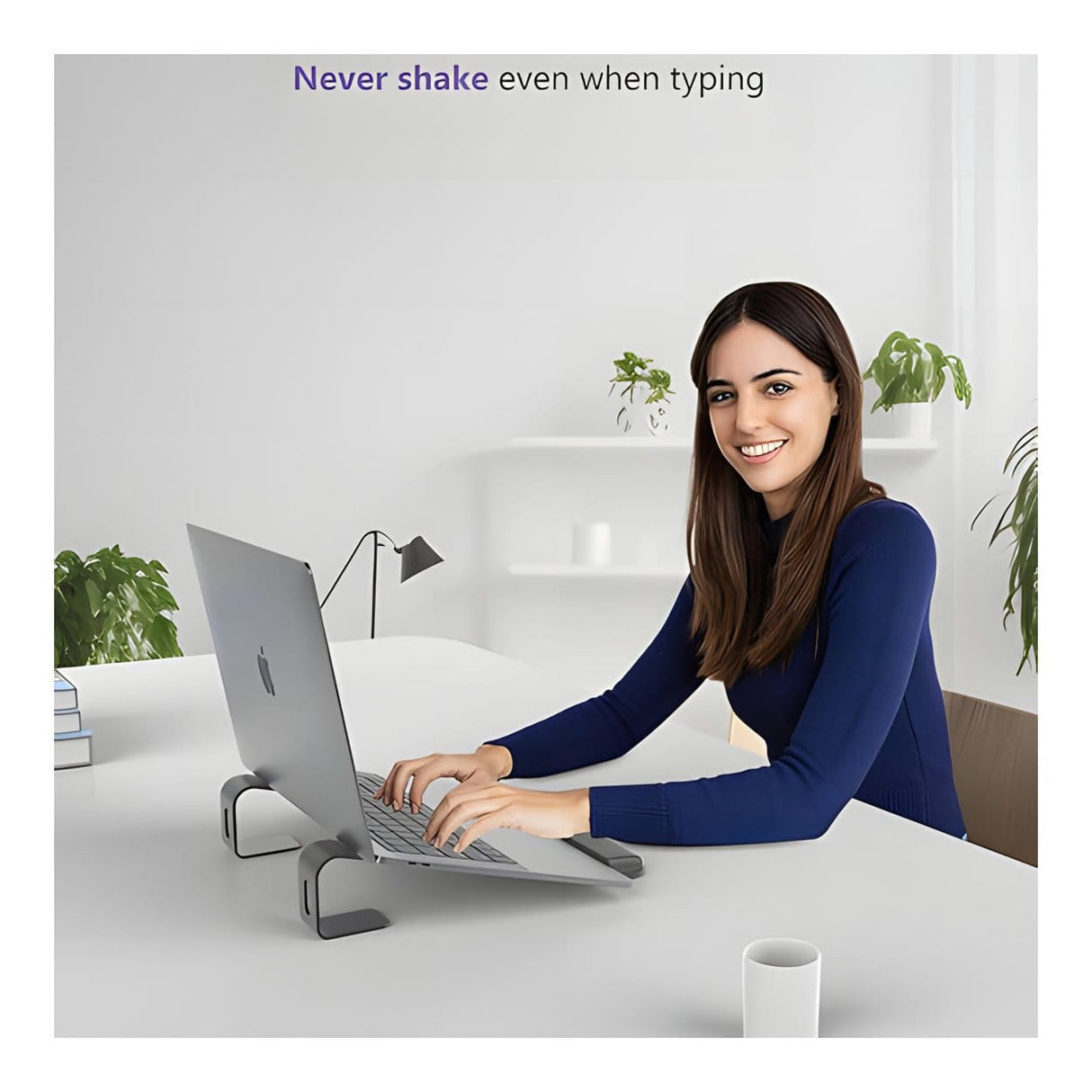 Tuff-Luv MF4366 11-17-inch Ergonomic Aluminum Alloy Laptop Elevator Stand with Silicone Pads