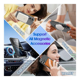 Tuff-Luv Magnetic Mobile Case for Samsung Galaxy S25 FE Clear/Black MF4368