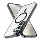 Tuff-Luv Magnetic Mobile Case for Samsung Galaxy S25 FE Clear/Black MF4368