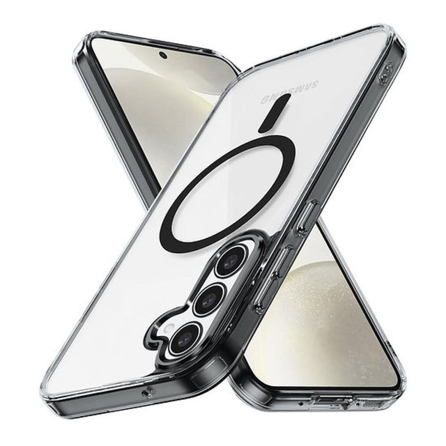 Tuff-Luv Magnetic Mobile Case for Samsung Galaxy S25 FE Clear/Black MF4368