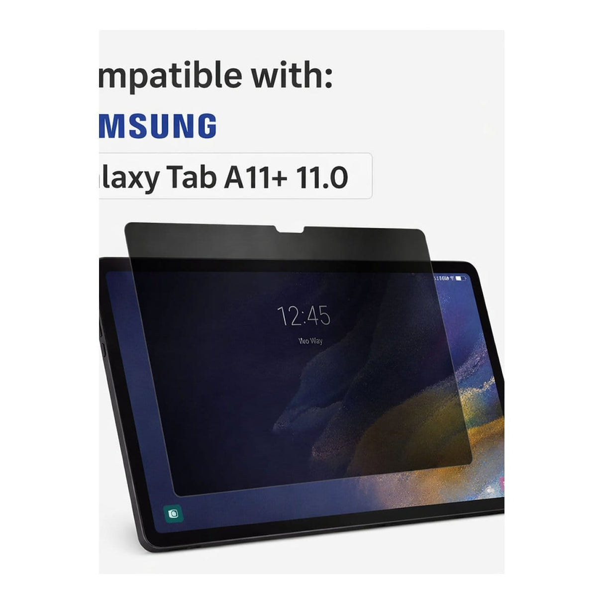 Tuff-Luv 11-inch 2-way Privacy Screen Protector for Samsung Galaxy Tab A11+ MF4381
