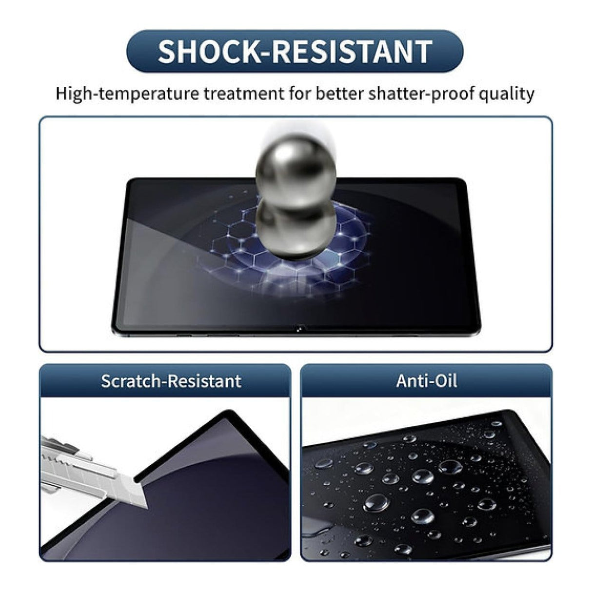 Tuff-Luv Privacy Tempered Glass Screen Compatible with Samsung Galaxy Tab S11 Ultra MF4390