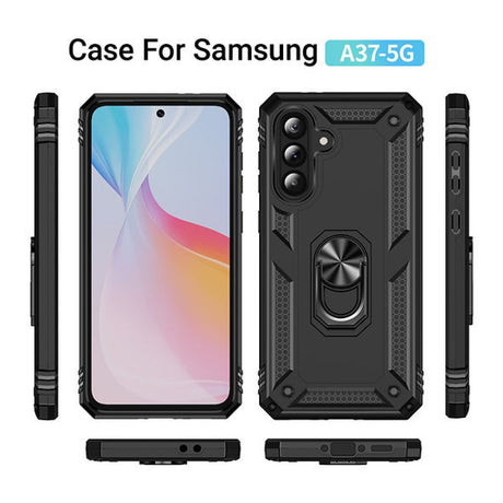 Tuff-Luv Rugged Case with Stand for Samsung Galaxy A37 5G Black MF4397