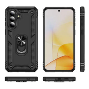 Tuff-Luv Rugged Case with Stand for Samsung Galaxy A37 5G Black MF4397