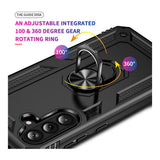 Tuff-Luv Rugged Case with Stand for Samsung Galaxy A37 5G Black MF4397