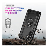 Tuff-Luv Rugged Case with Stand for Samsung Galaxy A37 5G Black MF4397