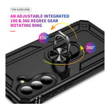 Tuff-Luv Rugged Case with Stand for Samsung Galaxy A57 5G Black MF4398