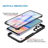 Tuff-Luv Rugged Vault Case with Built-In Screen Protector for Samsung Galaxy A57 5G Black/Clear MF4400