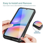 Tuff-Luv Rugged Vault Case with Built-In Screen Protector for Samsung Galaxy A57 5G Black/Clear MF4400