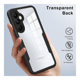 Tuff-Luv Rugged Vault Case with Built-In Screen Protector for Samsung Galaxy A57 5G Black/Clear MF4400