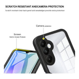Tuff-Luv Rugged Vault Case with Built-In Screen Protector for Samsung Galaxy A57 5G Black/Clear MF4400