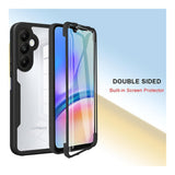 Tuff-Luv Rugged Vault Case with Built-In Screen Protector for Samsung Galaxy A57 5G Black/Clear MF4400
