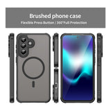 Tuff-Luv Magnetic Phone Case with Built-In Magnetic Ring for Samsung Galaxy A37 5G Smoke Black MF4401