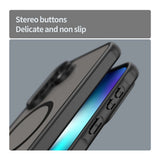 Tuff-Luv Magnetic Phone Case with Built-In Magnetic Ring for Samsung Galaxy A37 5G Smoke Black MF4401