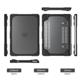 Tuff-Luv Rugged Neo Armour Protective Notebook Case with Stand Black MF4406